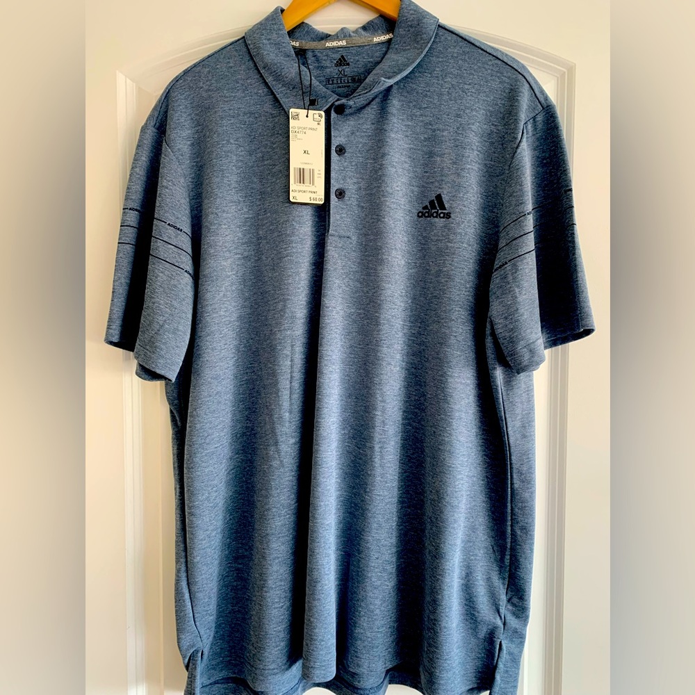 Adidas Polo Light Blue NWT - XL